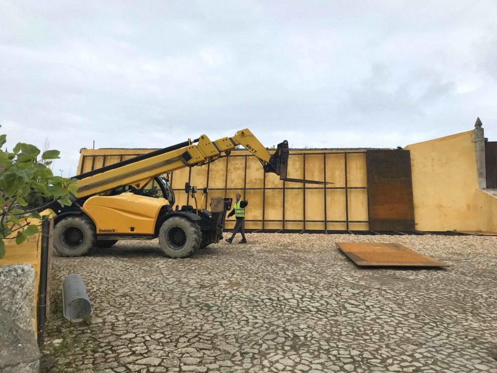 Trabalhos de construção - abril 2019