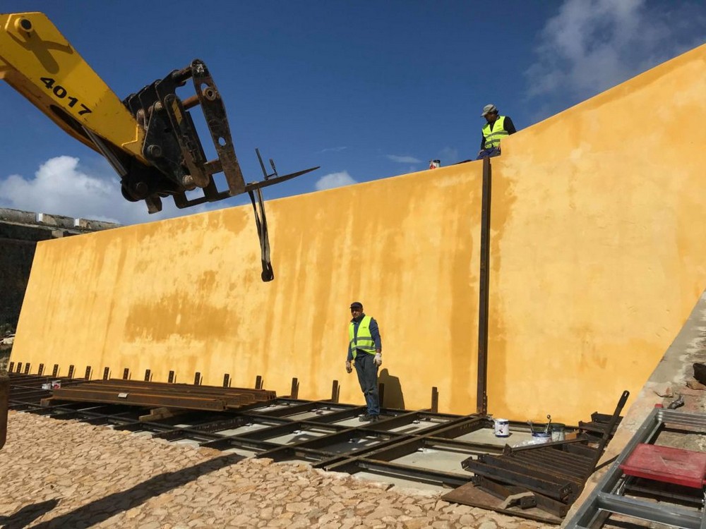 Trabalhos de construção - abril 2019